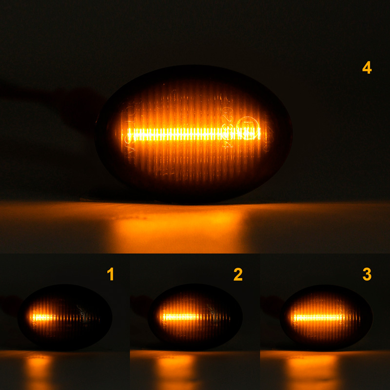 Set LED Side Indicators  Alfa/Fiat/Ford/Lancia miscellany - Smoke - incl. Dynamic Running Light