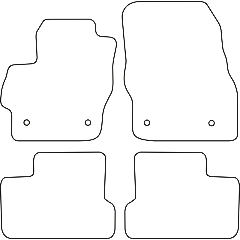 Set car mats  Mazda 3 2009-2013