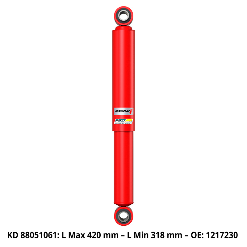 KONI Special Active Shock absorber  Fiat Ducato based campers: Adria/Carthago/Hymer 2006- - Rear axle - Lmin: 318mm - Lmax: 420mm (8805-1061)
