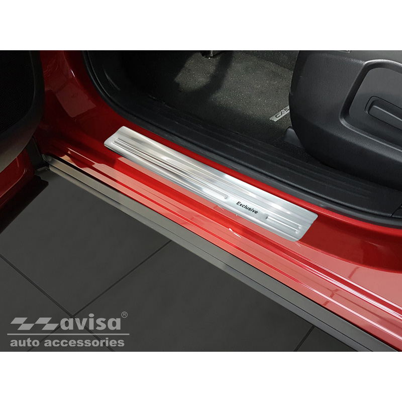 Stainless Steel Door sill protectors  Mazda CX-5 II 2017- incl. Facelift 'Exclusive' - 4-pieces