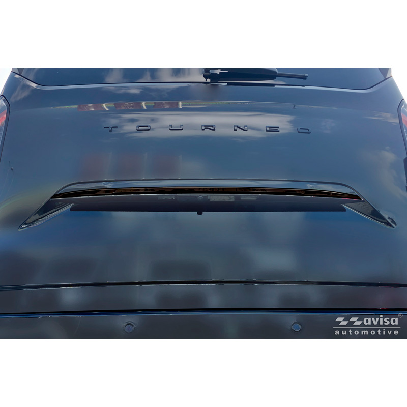 Avisa Black Chrome Stainless Steel Tailgate Trim  Ford Tourneo Custom II (V710) 2023- (with rear hatch)