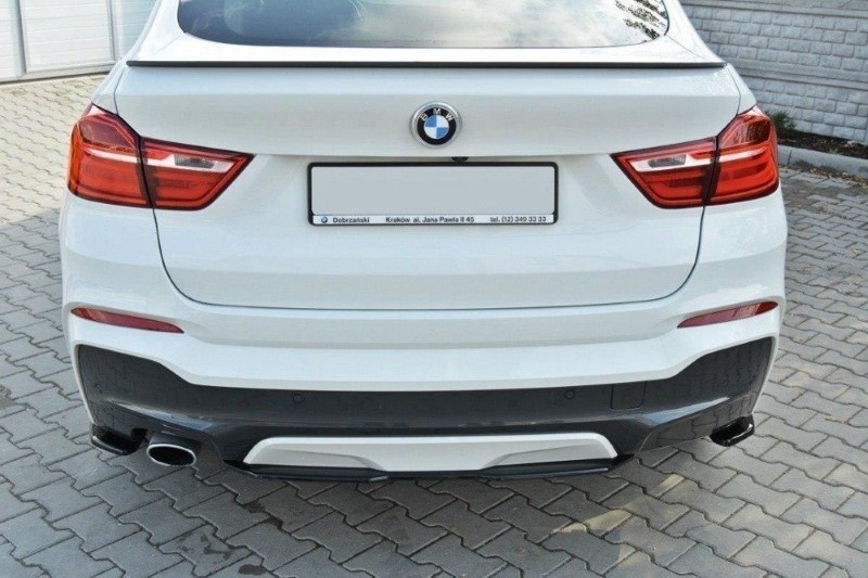 Achterzij Spoiler passend voor BMW X4 M-Pack Glanzend Zwart