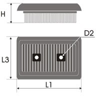 GREEN Air filter VW Golf V/Plus (2003-) 1.6 FSi 85kw