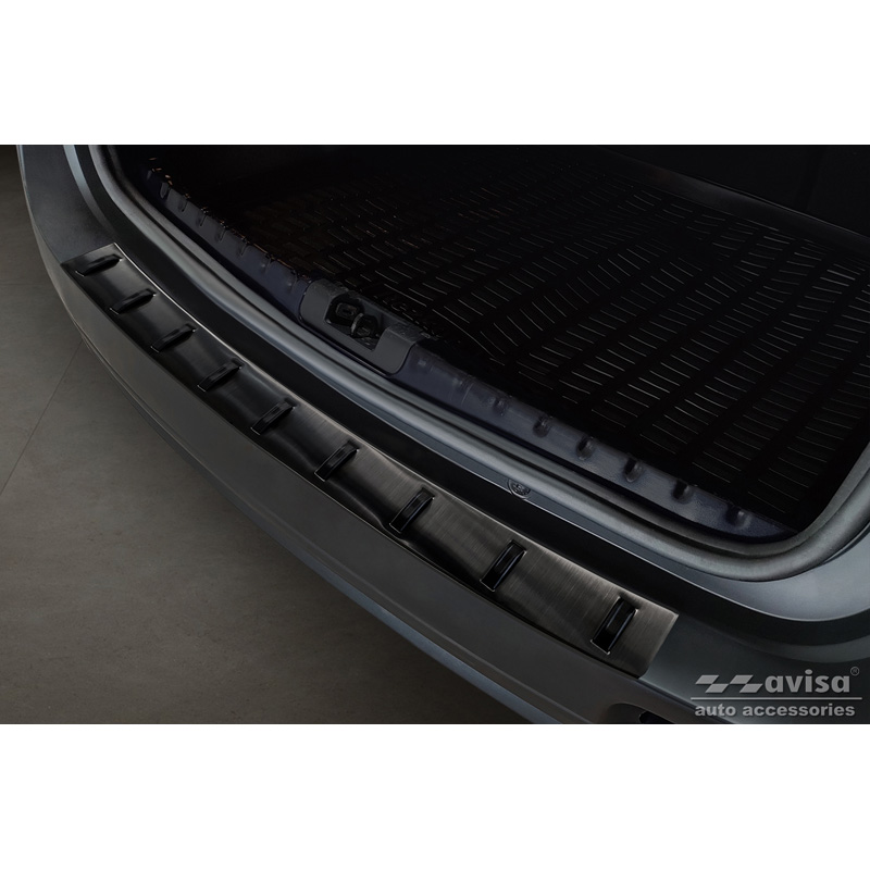 Black Stainless Steel Rear bumper protector  Dacia Duster 2010-2013 & Facelift 2013-2017 'STRONG EDITION'