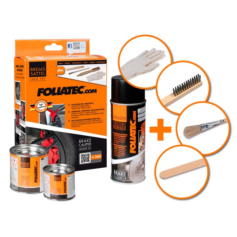 Foliatec Brake Caliper Lacquer Set - prestige gold metallic - 3 Components