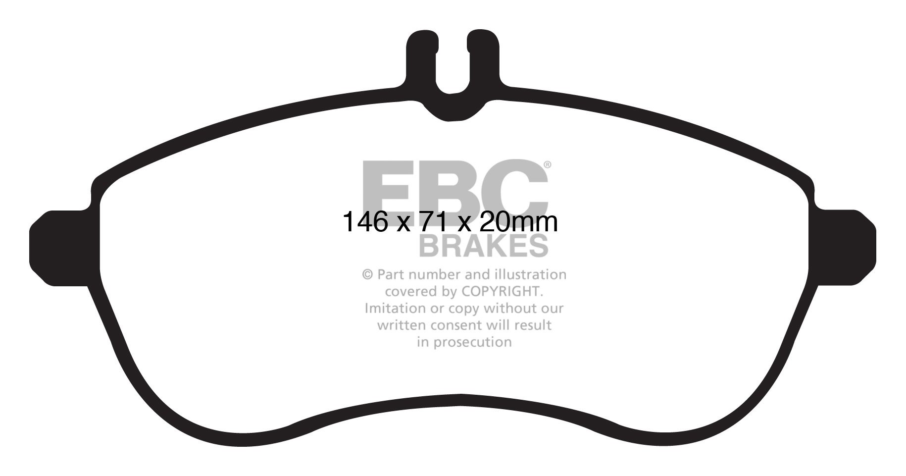 EBC Brakes MERCEDES C-Class (W204) C280 2007-.. Remblokken voorz
