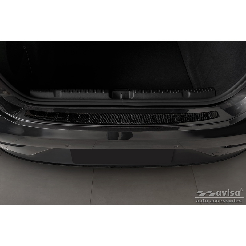 Real 3D Carbon Rear bumper protector  Mercedes EQE (V295) 2022- 'Ribs'