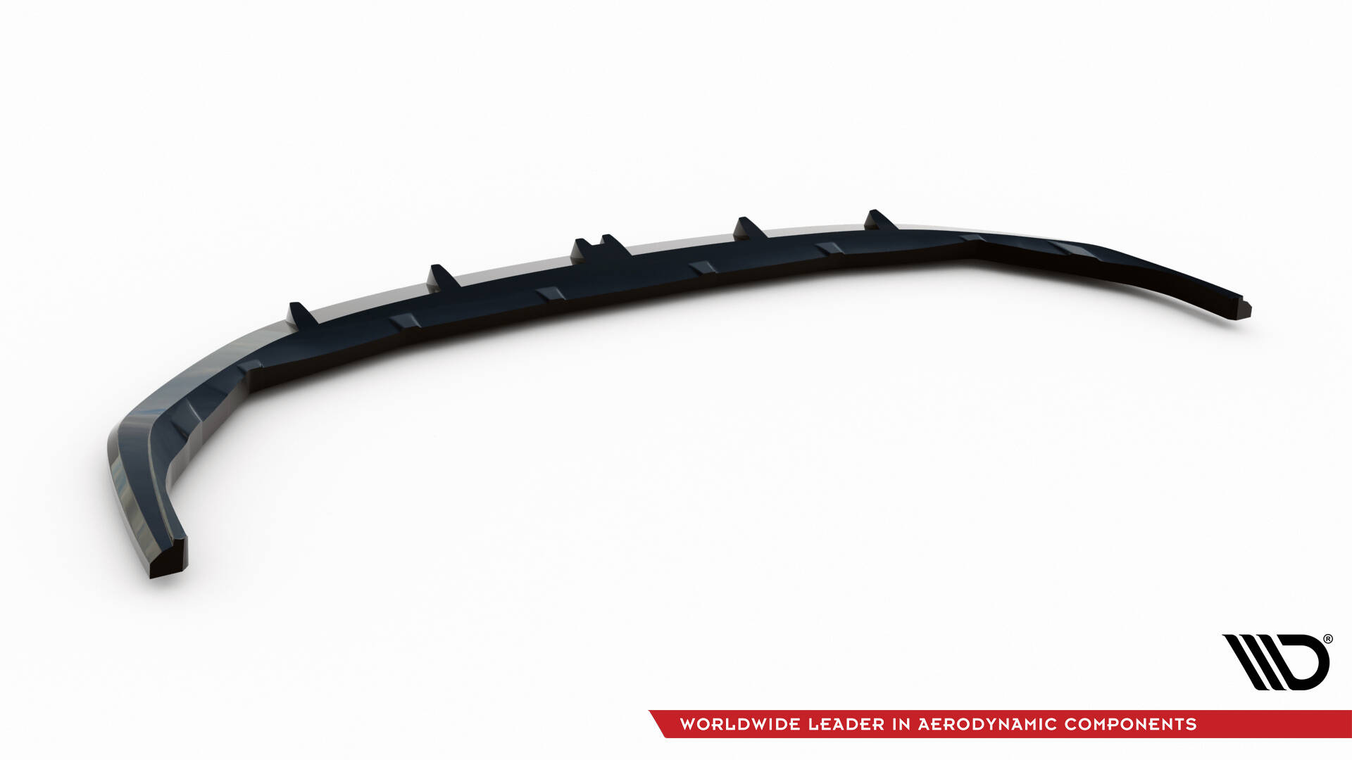 Voorspoiler V.1 BMW M135i / 1 M-Pack F70 Maxton Glanzend zwart