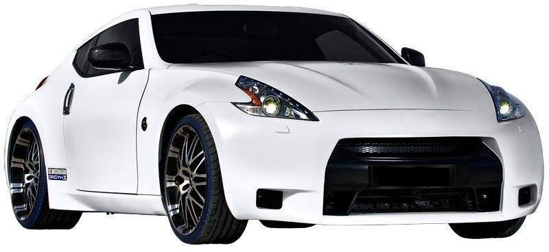 frontbumper Nissan 370 Z 08- GT-R Style incl. grills