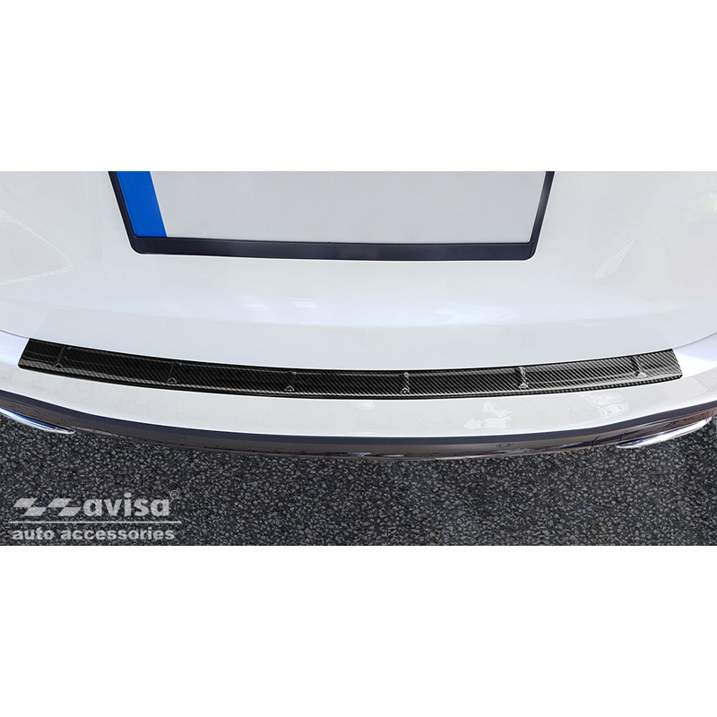 Real 3D Carbon Rear bumper protector  Mercedes GLE II (W167) 2019-2023 incl. 53 AMG 'Ribs'