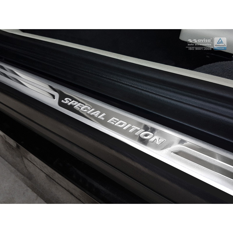 Universal Door Sill Protector Set 'Special Edition' Aluminium/Silver - 2-Pieces - 54 x 3 cm