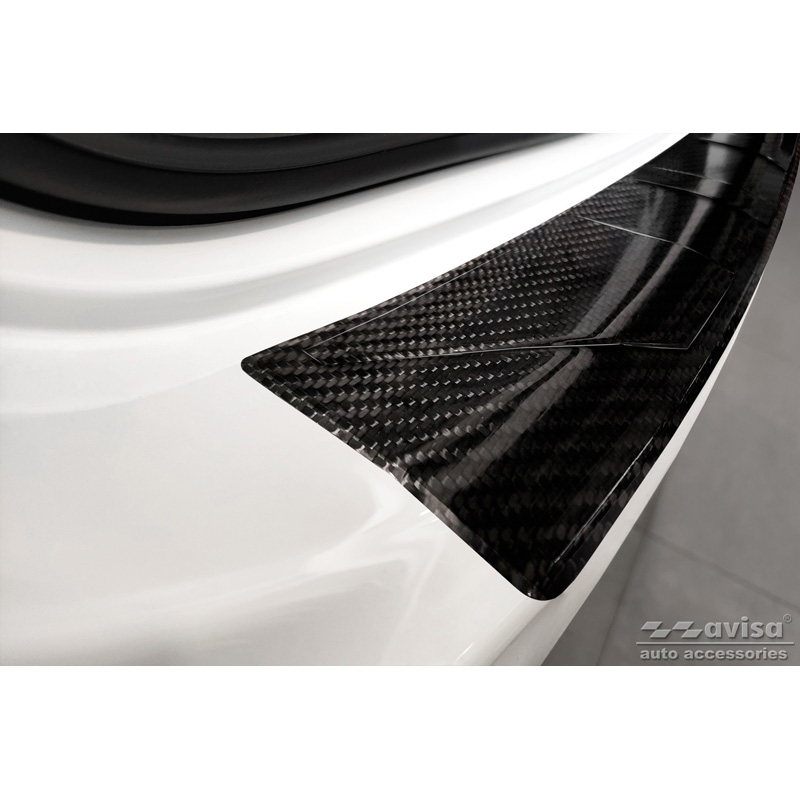 Real 3D Carbon Rear bumper protector  Mercedes C-Class Touring S206 2021- 'Ribs'