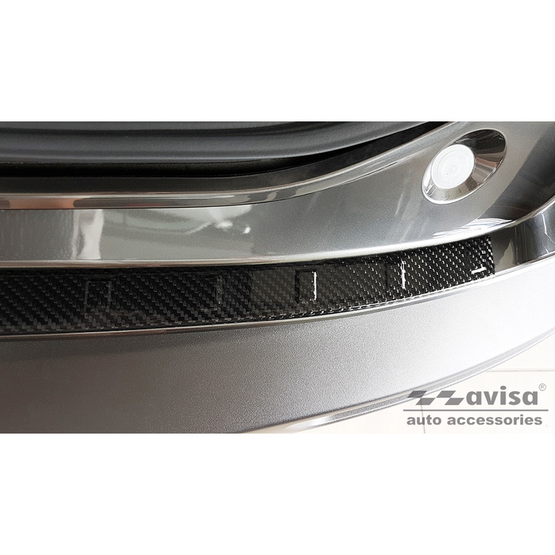 Real 3D Carbon Rear bumper protector  Mazda CX-30 2019- 'Ribs'