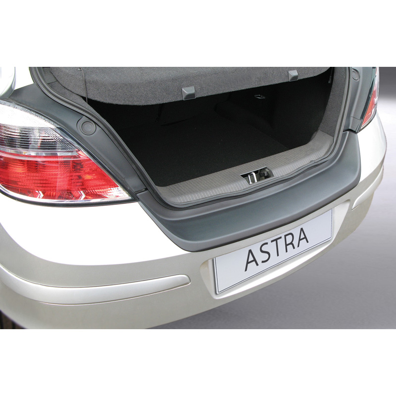 ABS Rear bumper protector  Opel Astra H 5 doors excl. VXR/GSi/OPC Black