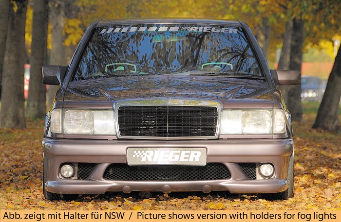 Frontbumper Mercedes W201 without mistlamphouders Rieger