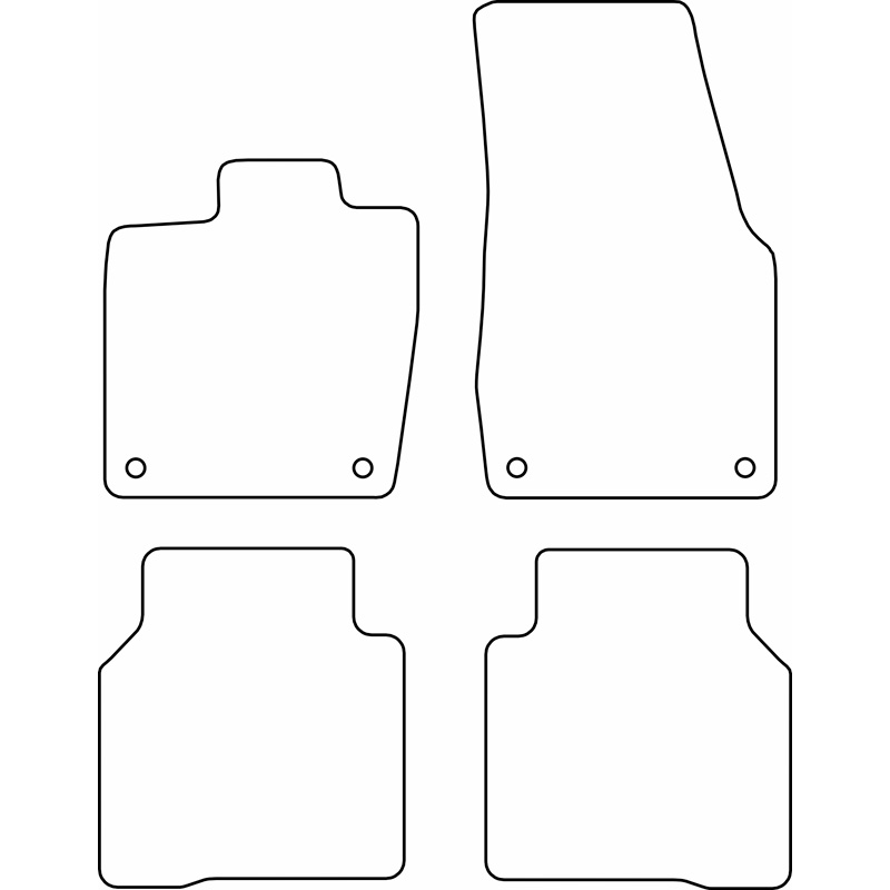 Set velour car mats  Volkswagen ID.7 2023- incl. Tourer