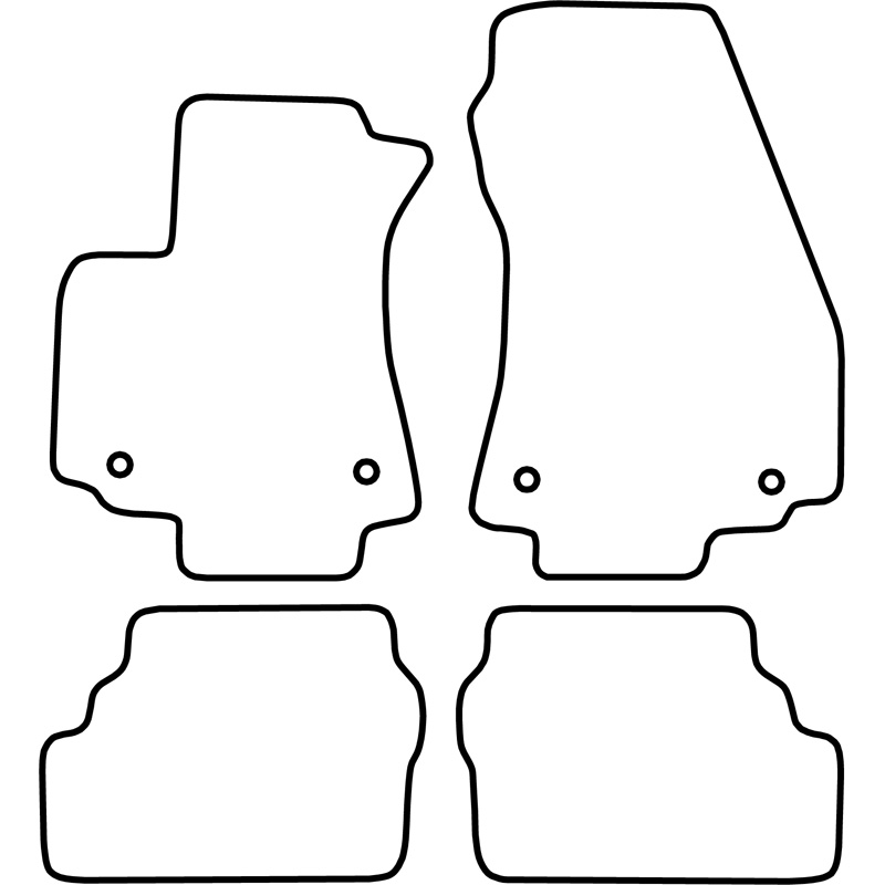 Set car mats  Opel Zafira A 2004-2005