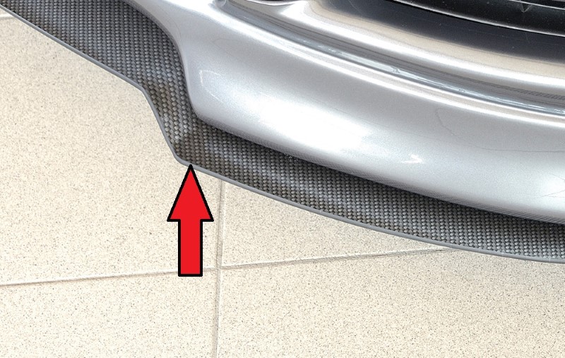 Spoilerzwaard Carbon-look Voor Spoilerlip Audi A3 8P Facelift AB