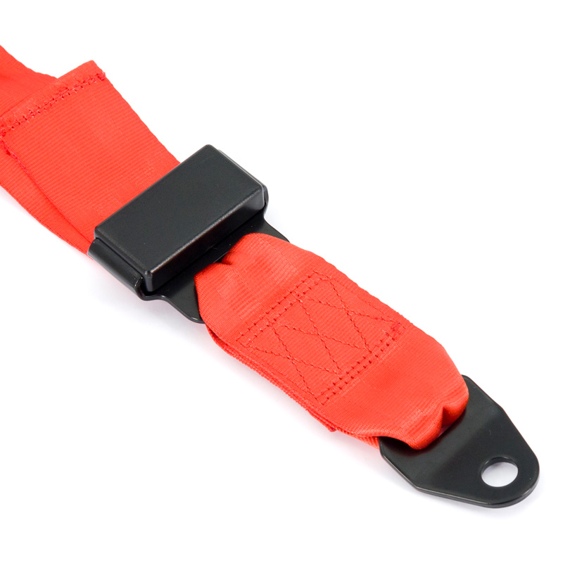 Racing Seat Belt 3-Point Red + E-mark (2-inch)