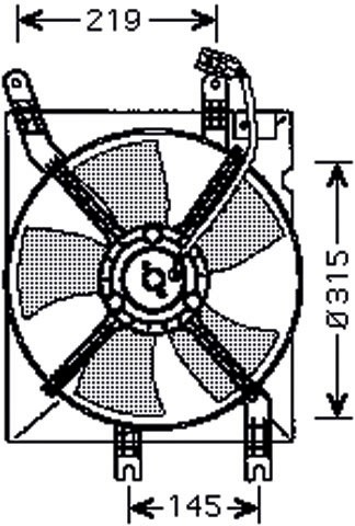 VENTILATOR LACETTI/NUBIRA 03-06 1.4I/1.6I-16V +/-AC