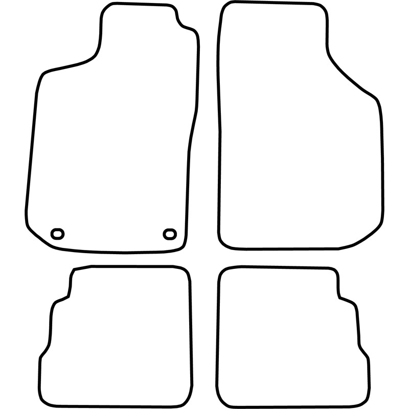 Set velour car mats  Saab 900 1993-1998
