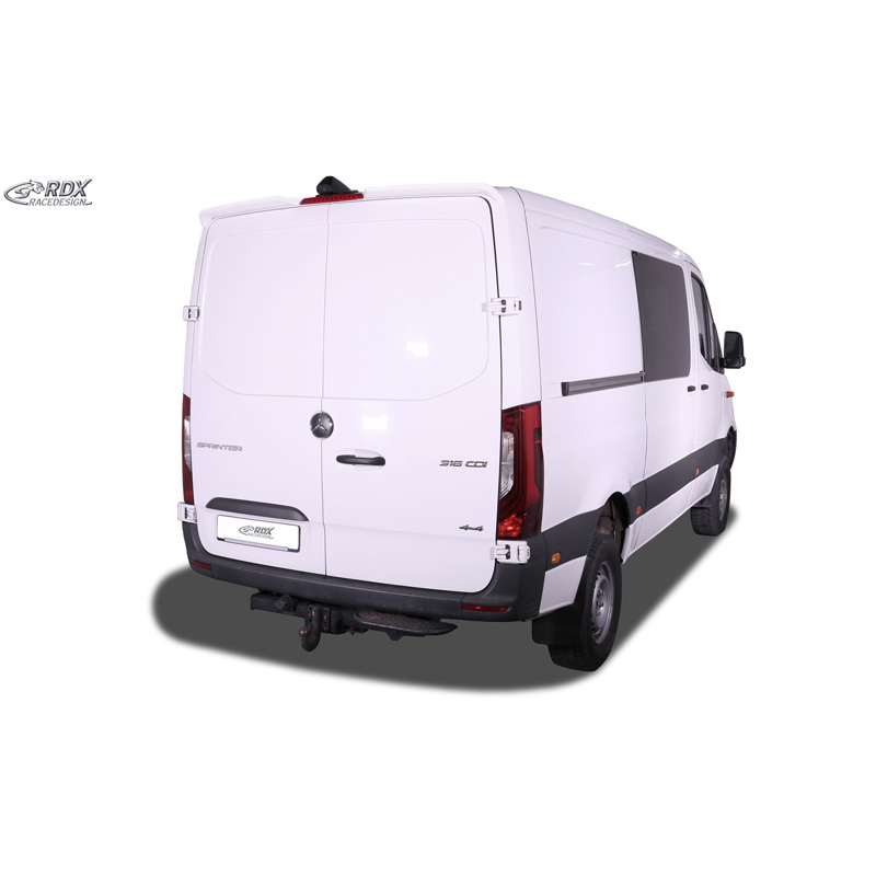 RDX Roof spoiler  Volkswagen Crafter (H1) 2006-2016 & Mercedes Sprinter (H1) 2006-2018 & 2018- (with 2 barn doors) (PU)