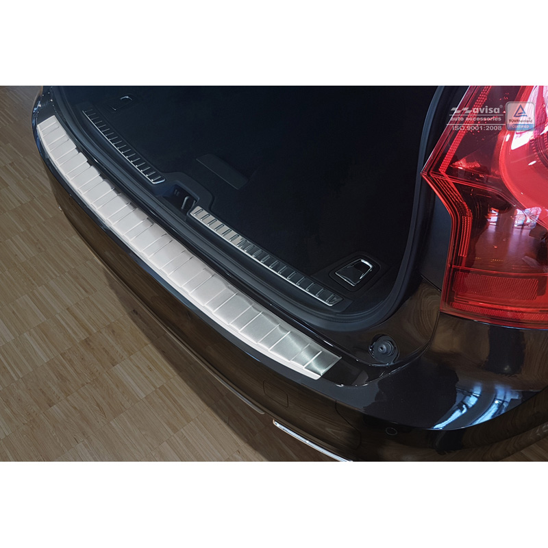 Stainless Steel Rear bumper protector  Volvo V90 9/2016- 'Ribs'