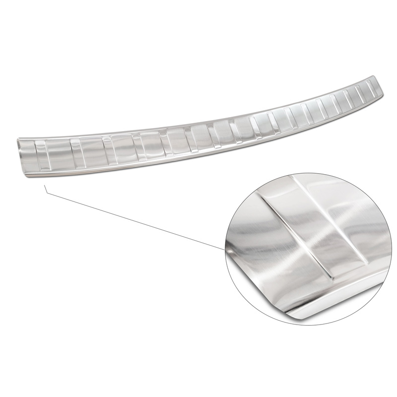 Stainless Steel Rear bumper protector  Skoda Fabia IV Hatchback 2021- 'Ribs'