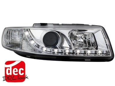 Headlights Seat Leon/Toledo Dayline Devil Eyes Chome