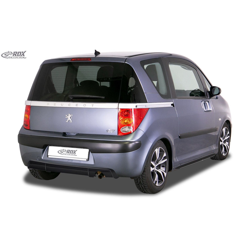 Rear bumper skirt 'Diffuser'  Peugeot 1007 2005- (ABS)