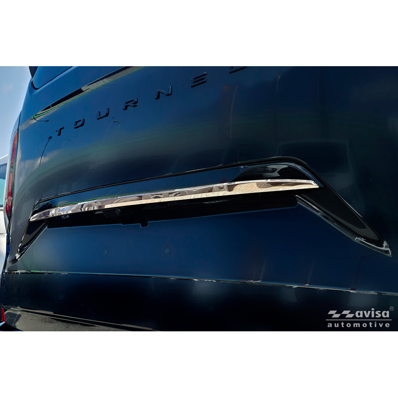 Avisa Chrome Stainless Steel Trunk Tailgate Trim Cover  Ford Tourneo Custom II (V710) 2023- (with rear hatch)