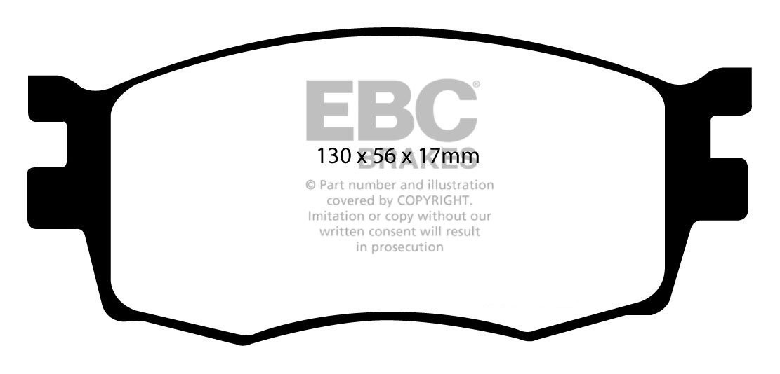 EBC Brakes HYUNDAI i-20 1.4 TD 2009-.. Remblokken voorzijde gree
