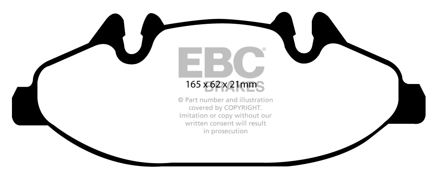 EBC Brakes MERCEDES Viano 3.7 2005-.. Remblokken voorzijde green
