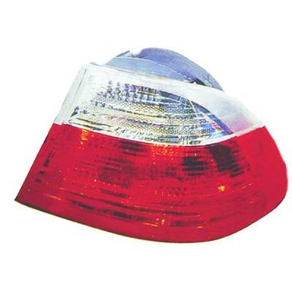 Achterlicht links buiten E46 99->> ALLEEN CABRIO WIT-ROOD/NIET C