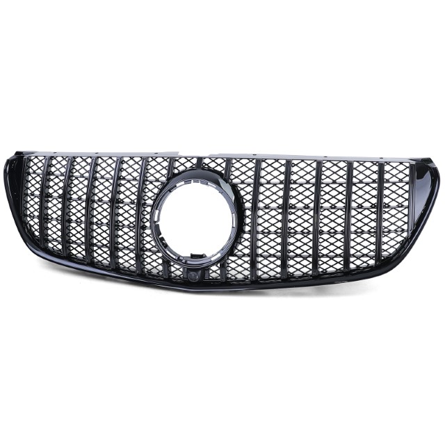 Grill passend voor Mercedes V-Class W447 (14-19) GT Look Zwart Camera