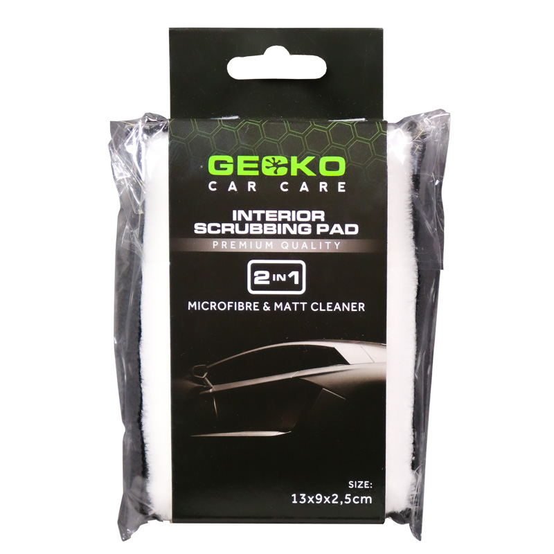 Gecko 2in1 interior scrubbing pad 13x9x2,5cm