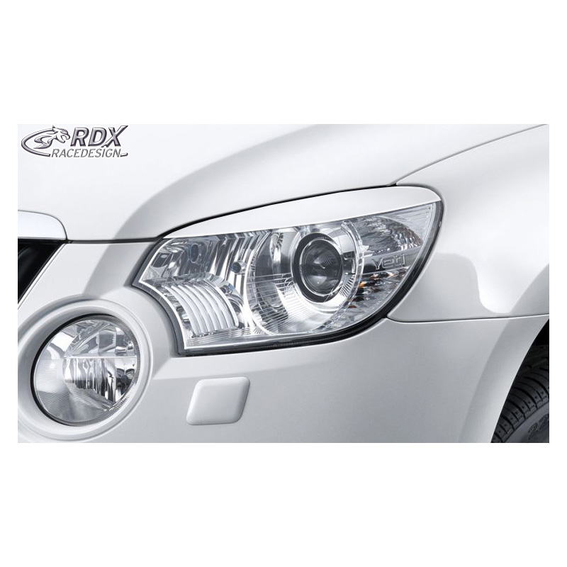 Head light spoilers  Skoda Yeti 2009-2013 (ABS)