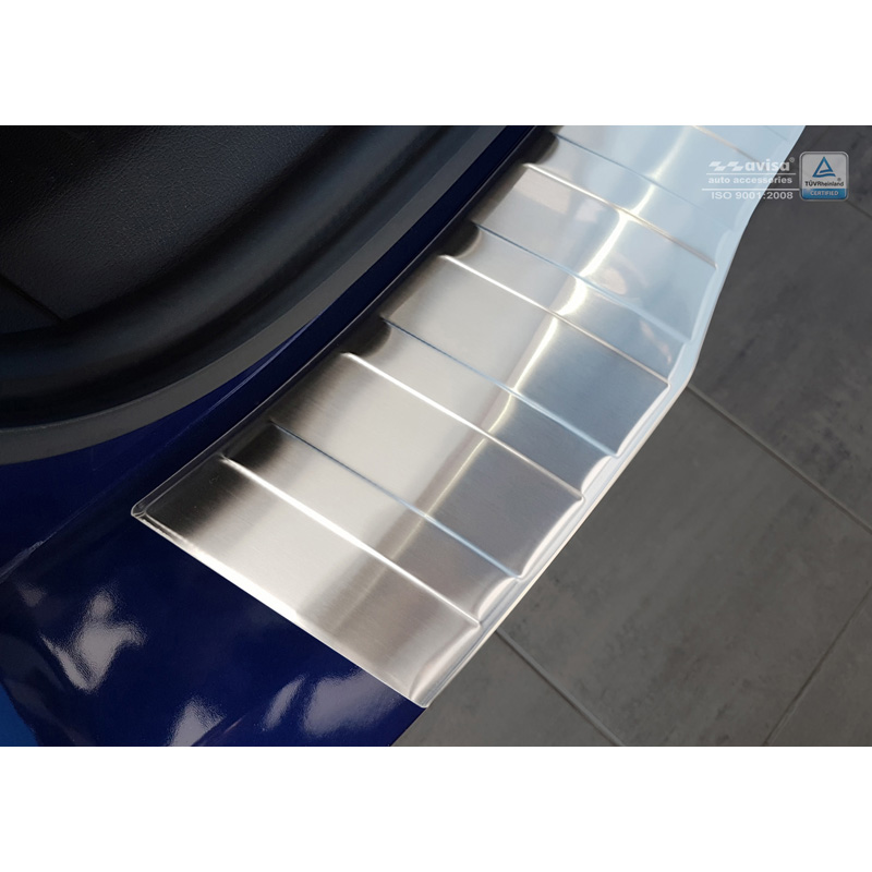 Stainless Steel Rear bumper protector  Ford Tourneo Courier/Transit Courier 2014- 'Ribs'