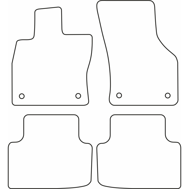 Set car mats  Volkswagen Golf VIII Variant 2020- (excl. eTSi)