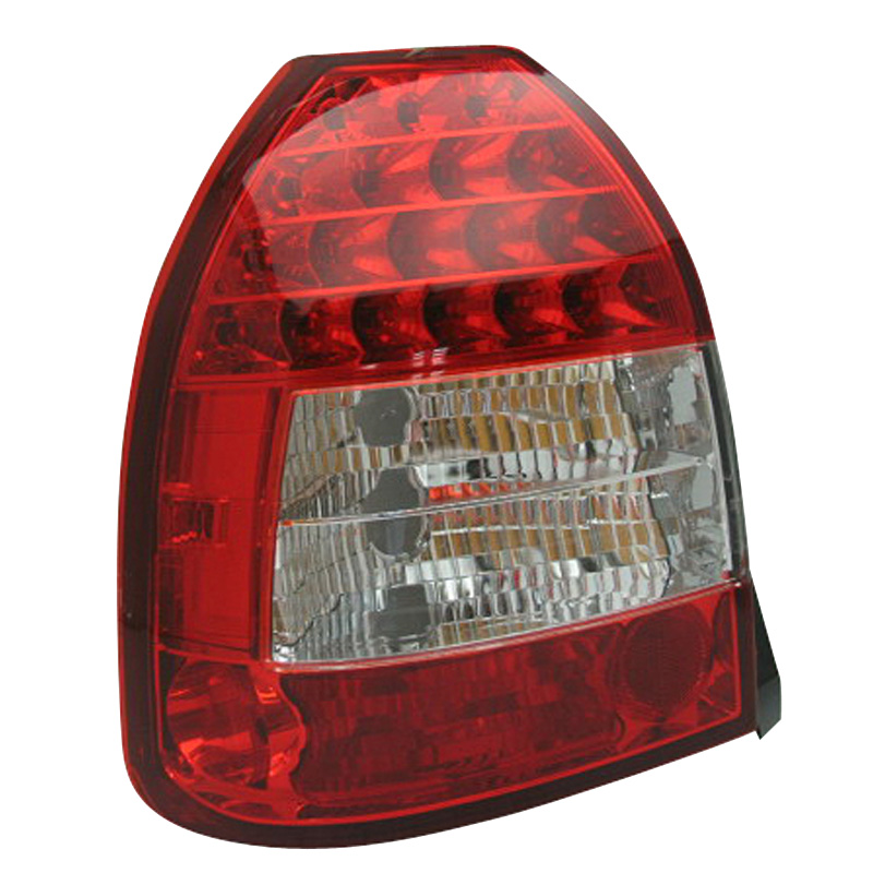 Set LED Tail Lights  Honda Civic HB 3-doors 1996-2001 - Red/Clear