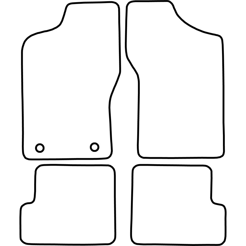 Set car mats  Fiat Cinquecento 1992-1998