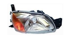 koplamp, H4, incl stelmotortje, rechts Mazda 121, 2000-2001