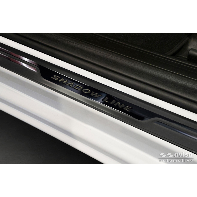 Avisa Universal Door Sill Protector Set 'Shadow Premium' Aluminium/Black - 2-Pieces - 54 x 4 cm