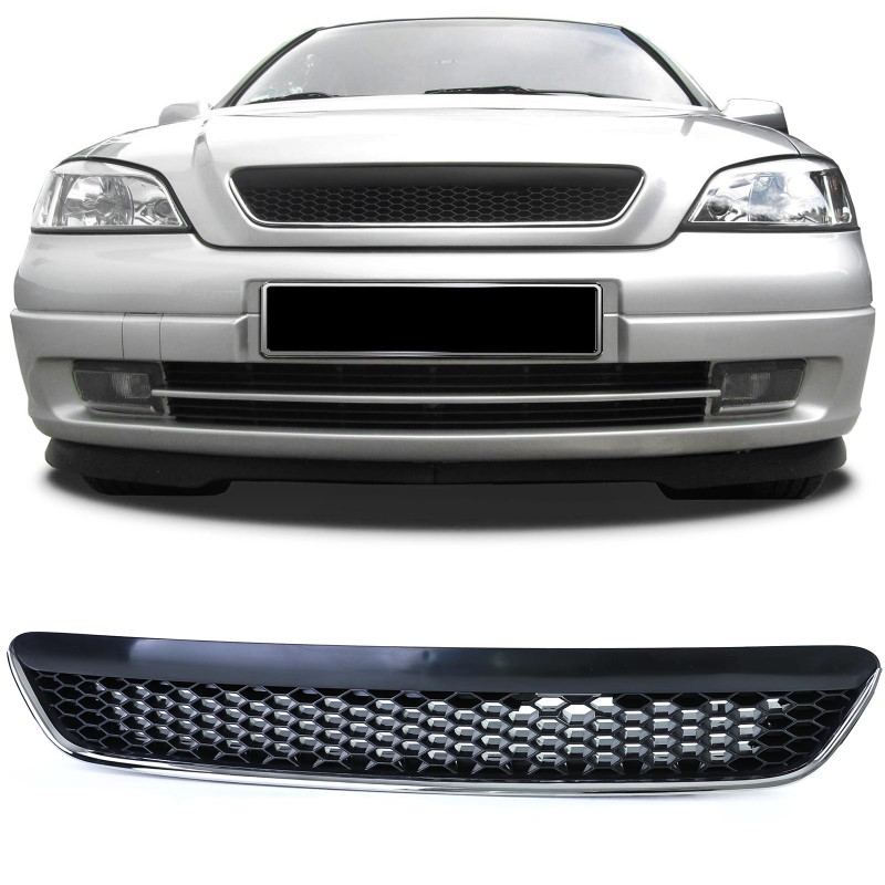 Grill without logo Opel Astra G black