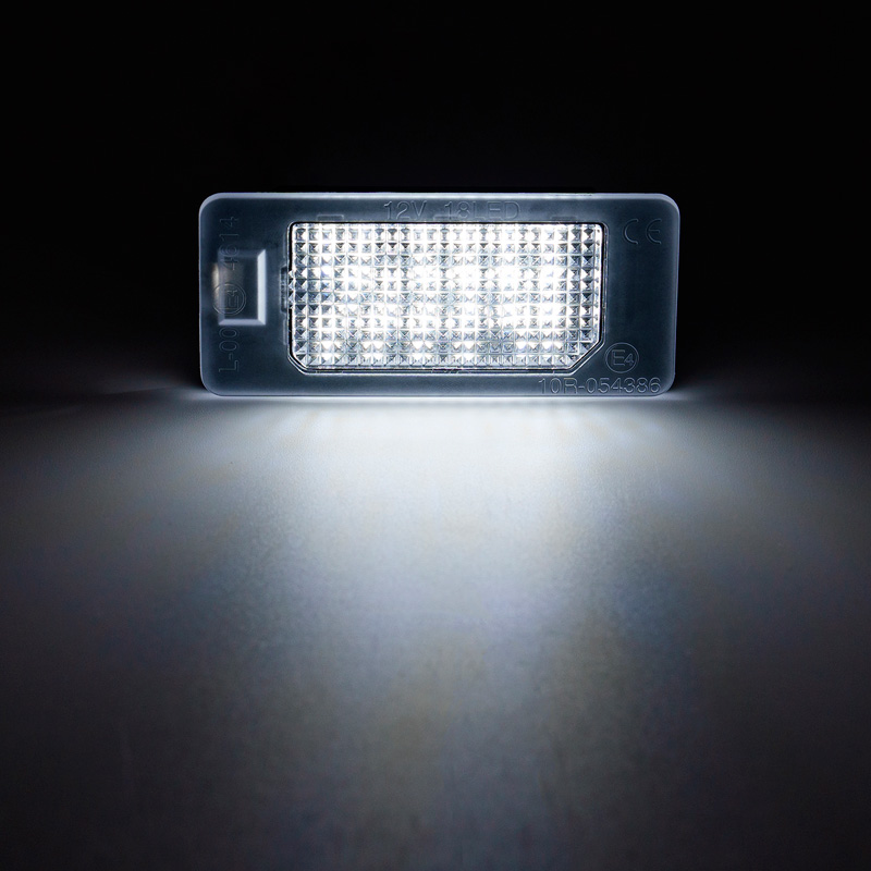 Set LED License Plate Lights  Fiat 500X (6X) 2018-2022 / 500X (7X) 2021- / 500e 2020- / Abarth 500 EV 2023- & Alfa Romeo Tonale 2022-