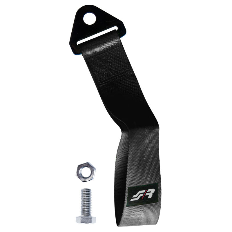 Simoni Racing Tow Loop - Black - max. 3000kg - Length 28cm