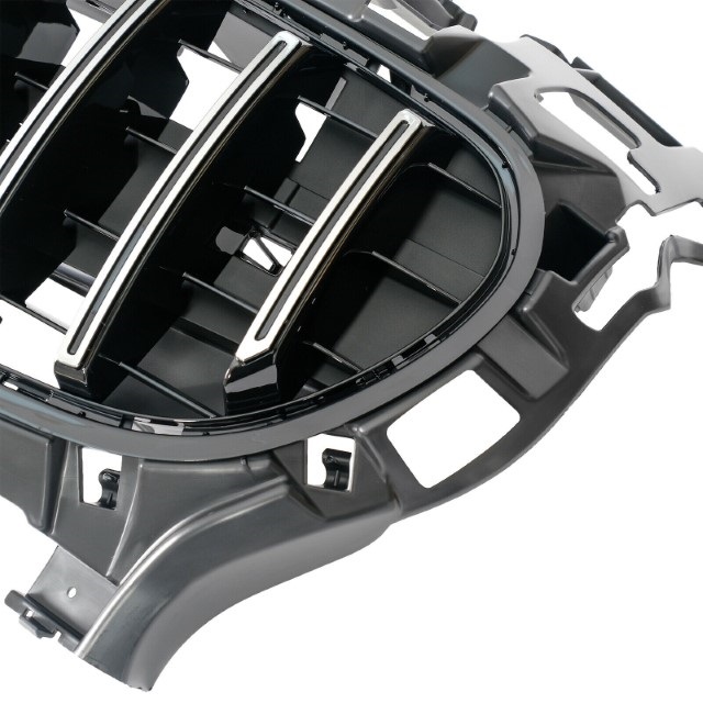 Grill passend voor Mercedes Benz AMG GT C190 R190 2 Deurs 15-17 Chroom/Zwart