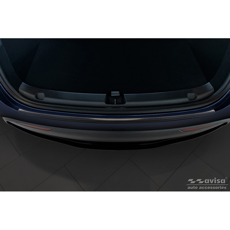 Black Stainless Steel Rear bumper protector  Tesla Model Y 2020-
