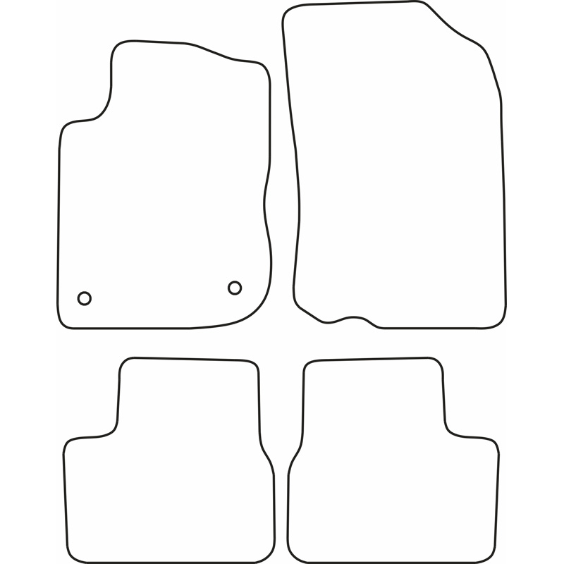 Set velour car mats  Peugeot 2008 2013-2019