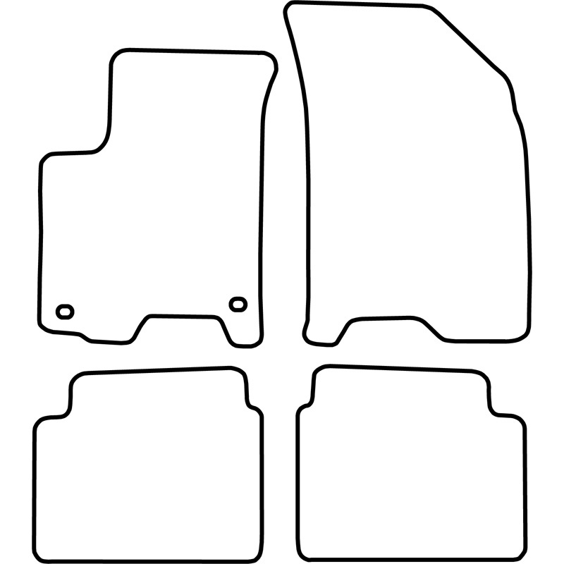 Set velour car mats  Daewoo Kalos 2002-2006